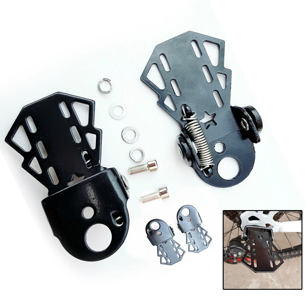 

Foot Pedal Bicycle Black 90*60mm 1 Pair Bike Pedal Stand Folding Foot Pegs Pedals Anti-shock Bicycle Pedal Accessories Riding