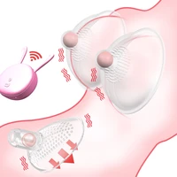 electric breast pump nipple suction cups tongue lick nipple sucker vibrator breast enlarge massager sex toy for woman adult toys