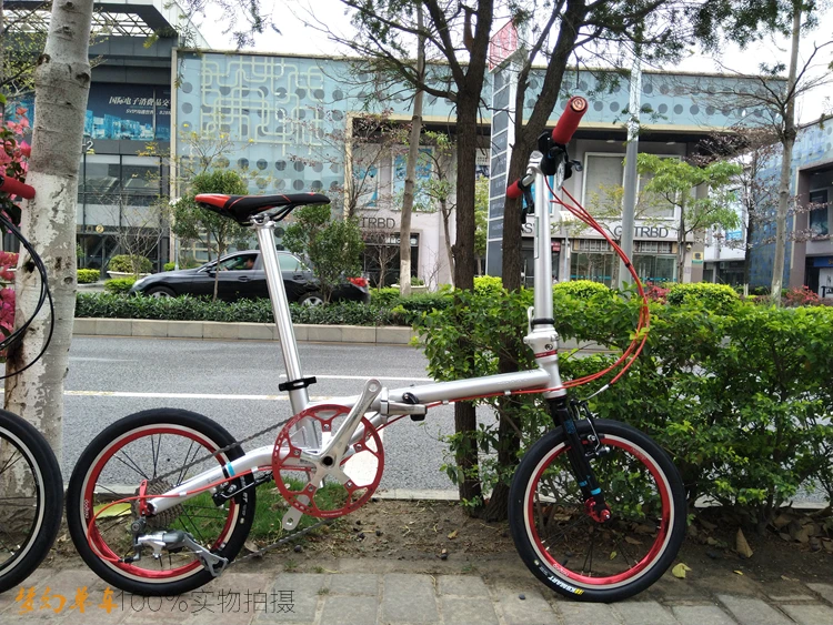 Fnhon FCG1609 складной велосипед 16 дюймов Minivelo CR-MO сталь V тормоз 9 скоростей городской Commuter велосипед для Shimano Shift ретро досуг BMX