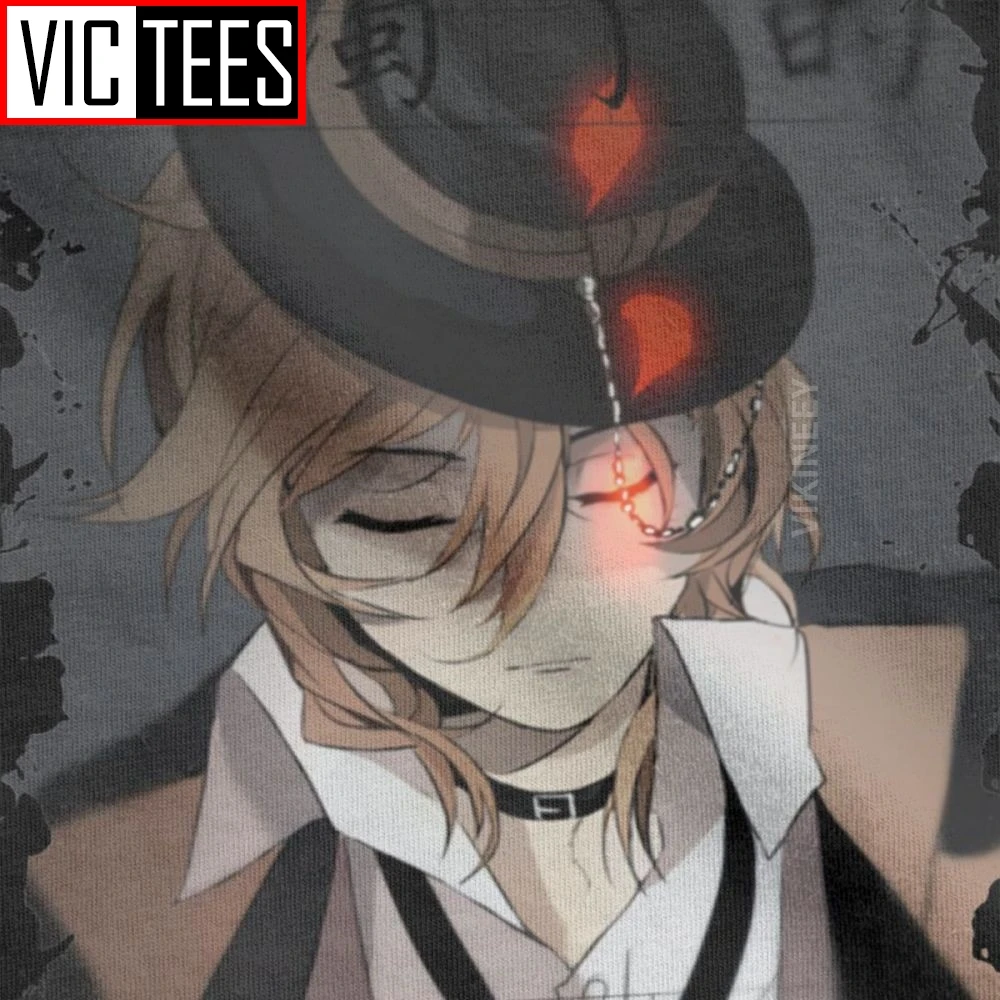 Мужская хлопковая футболка Chuuya Nakahara Bungo Stray Dogs Классическая с аниме Bsd Dazai 2020 |