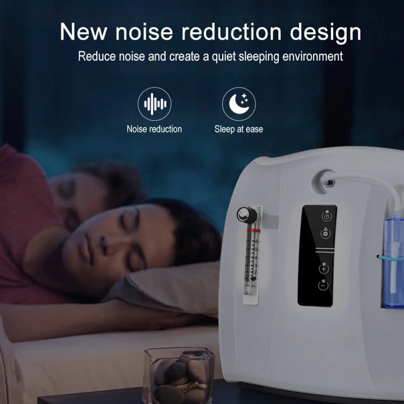 

Ttlife 1-6L/min Oxygen Concentrator Adjustable Oxygen Machine for Home Travel Use Air Purifiers Without Battery AC 110V/220V