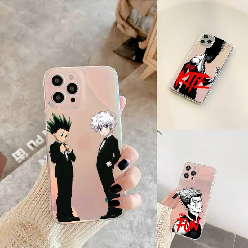 

hunter x hunter hisoka Phone Case for iPhone xiaomi redmi 7 8 9 11 12 10 S X XS XR MINI Pro Max Plus laser Transparent