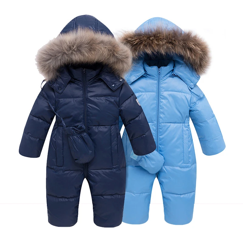 

Russia Winter Overalls Baby Clothing Clothes Snowsuit Duck Down Jacket for Kids Boy Coat Park for Infant Girl Snow Suit Wear