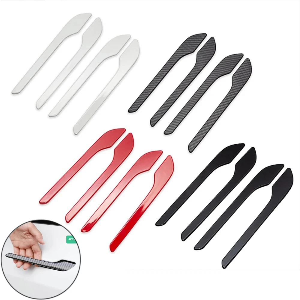 4 шт. Защитная Наклейка на дверную ручку автомобиля Tesla Model 3 2017-2020 |