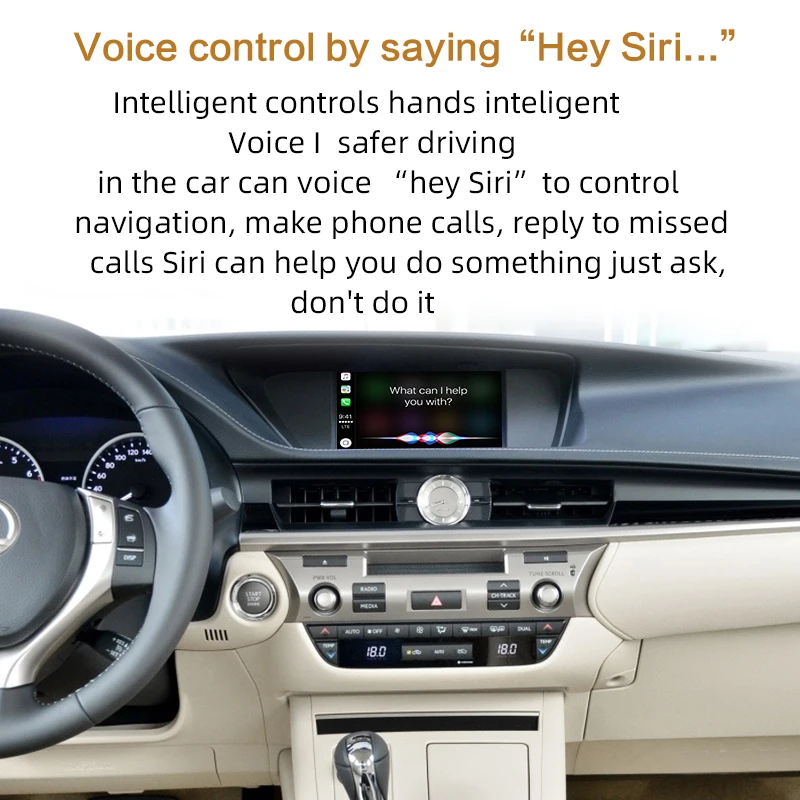 Sinairyu мультимедийный комплект для Lexus NX ES US iS CT RX GS LS LX LC RC 2014 2019 беспроводной Apple CarPlay