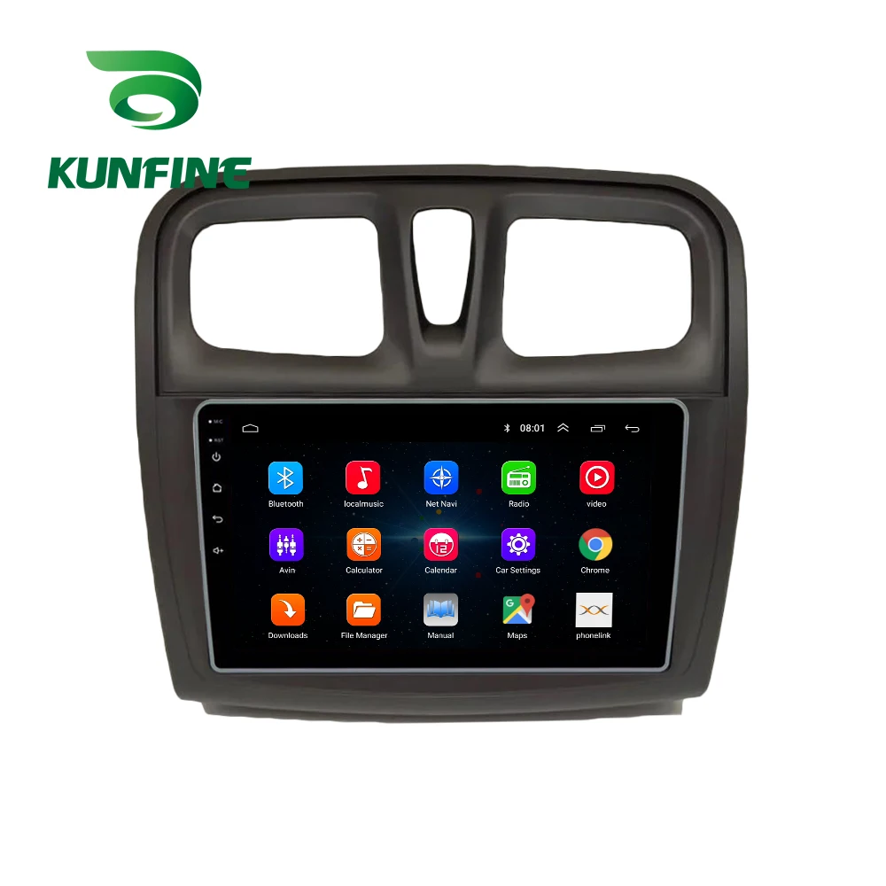 Восьмиядерный автомобильный DVD-плеер Android 10 0 GPS-навигация для Renault sandero symbol 2014 2015 2016