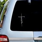 Наклейка с христианскими религиозными мотивами, Виниловая наклейка для окна автомобиля, женские христианские наклейки для ноутбука, украшение для Apple MacBook