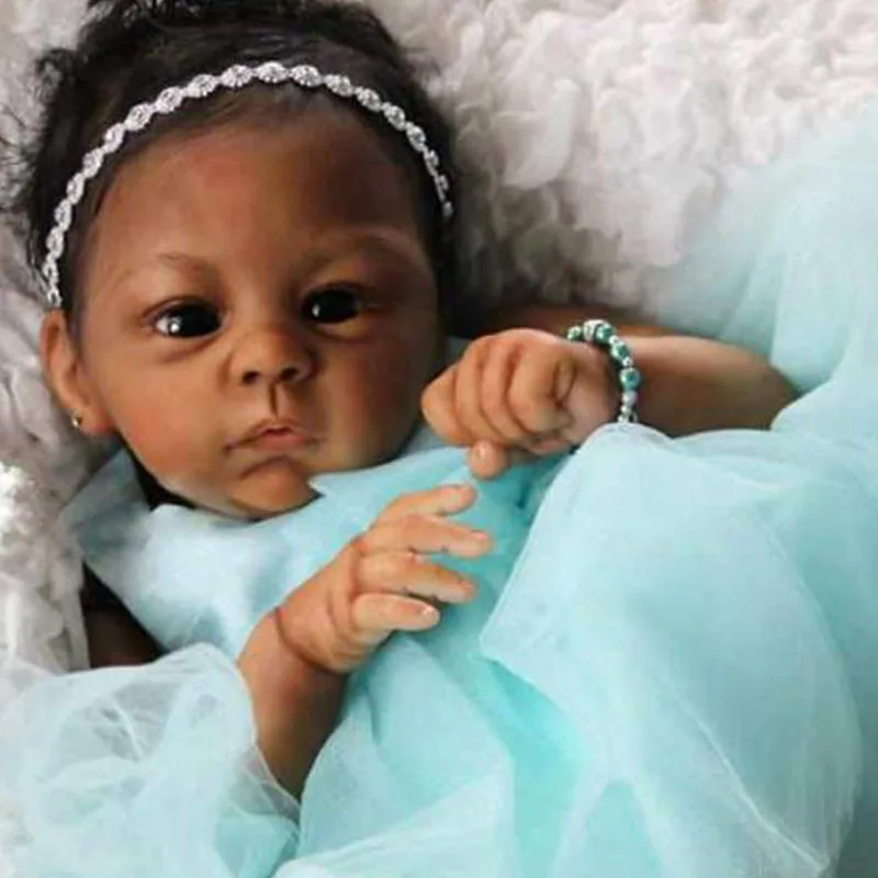 

Популярная этно-кукла реборн NPK, комплект, 21 дюйм, очень мягкая на ощупь, свежий цвет, Неокрашенная кукла «сделай сам», детали для куклы реборн