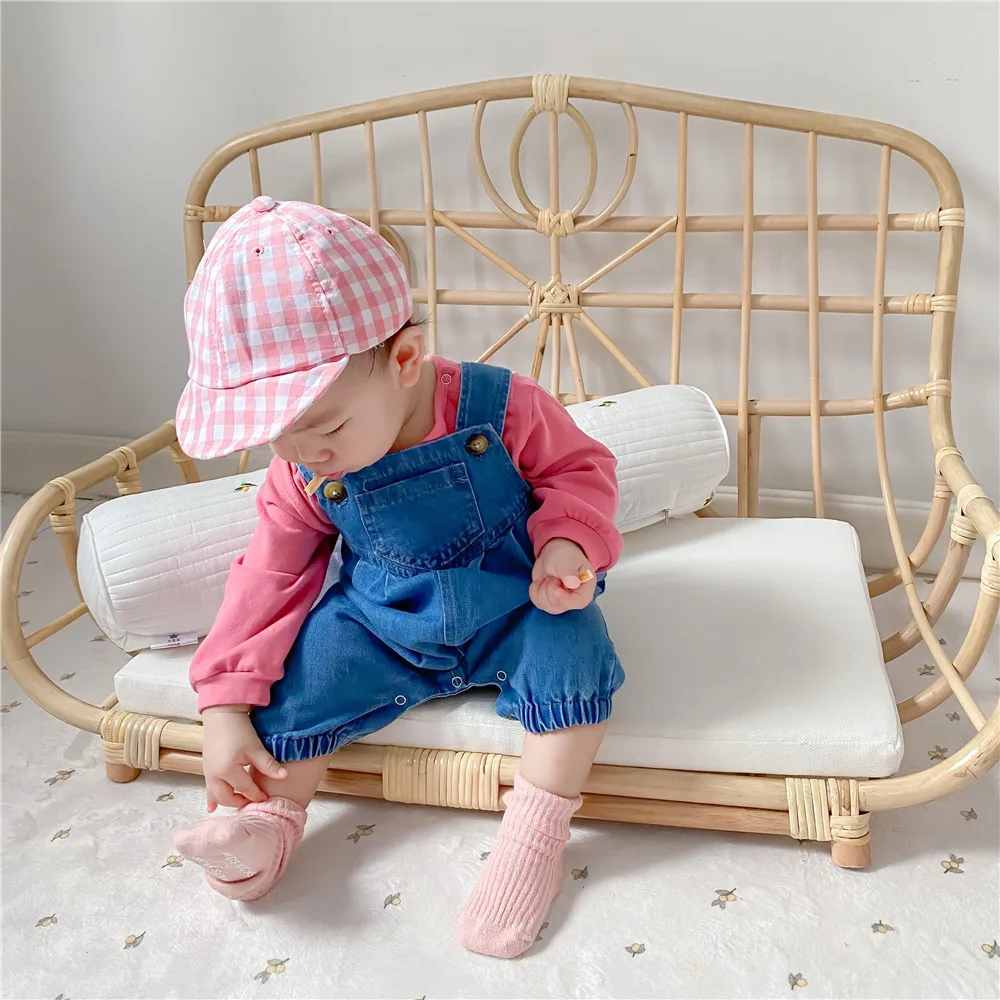 

Boys and Girls Jeans Pants Spring and Autumn Infant Jumpsuit Baby Denim Jumpsuit Outing Romper Pants