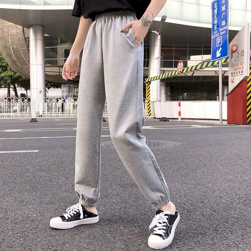 

New Autumn Winter Velvet Preppy Style Long Pants Women Loose Casual Solid Sraight Pencil Pants Students Clothing