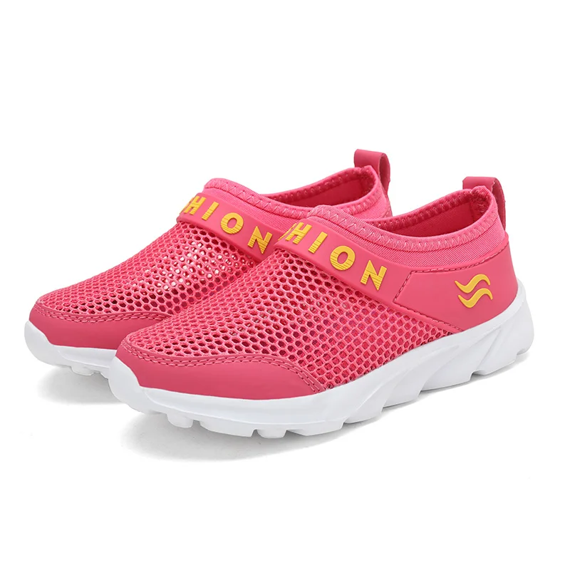 Summer Girl Sneaker Kids Tennis Shoes Breathable Mesh Slip-on Sneakers Boys Sport Walking Running |