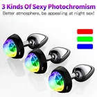 2021 светодиодный Анальная пробка металлическая Анальная пробка светильник для пар с украшением в виде кристаллов база анальные шарики люминесцентный фиксаторы уход за кожей лица маска Анальная пробка хвост эротические Секс-игрушки