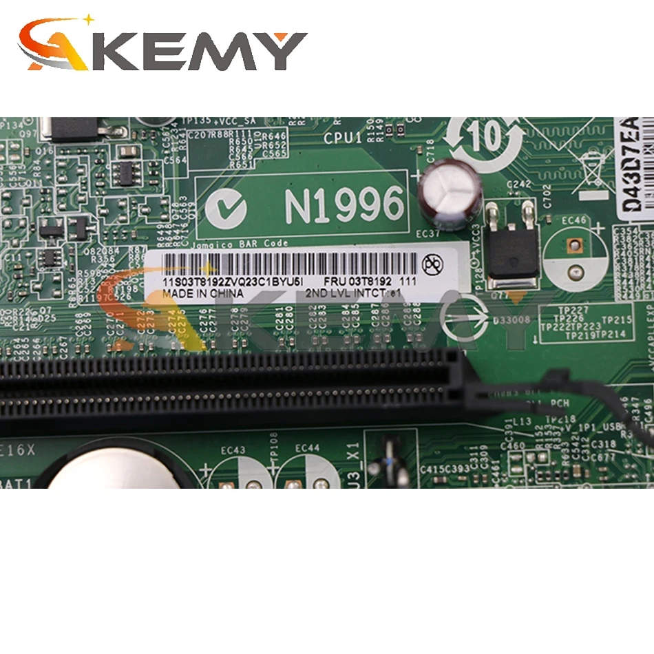 

High quality For Lenovo M72E Desktop Motherboard IH61M Ver 4.2 FRU 03T8193 03T8192 H61 MS-7687 100% Tested Fast Ship