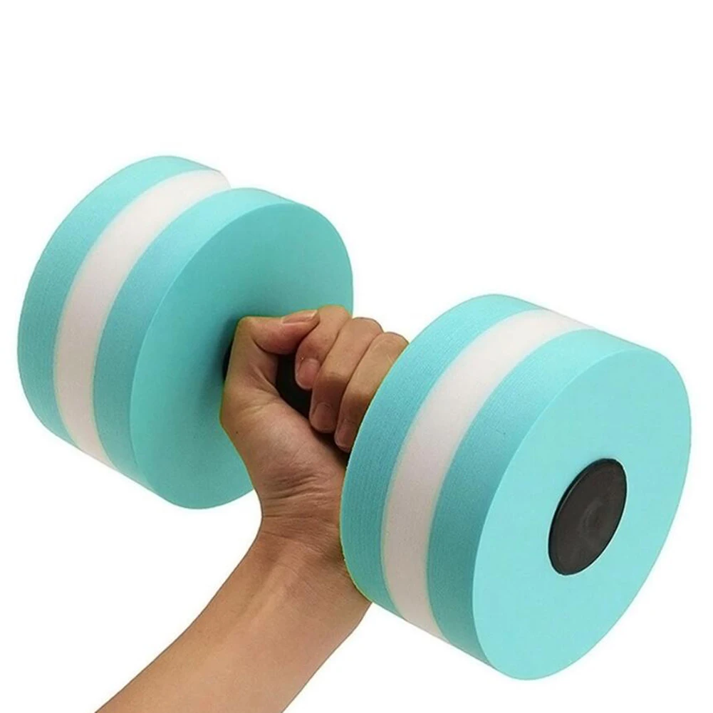 

2pcs Home Gym Workout Exercise Training EVA Foam Aqua Dumbbells for Water Aerobics Swim Pool Float Aquatic Barbell