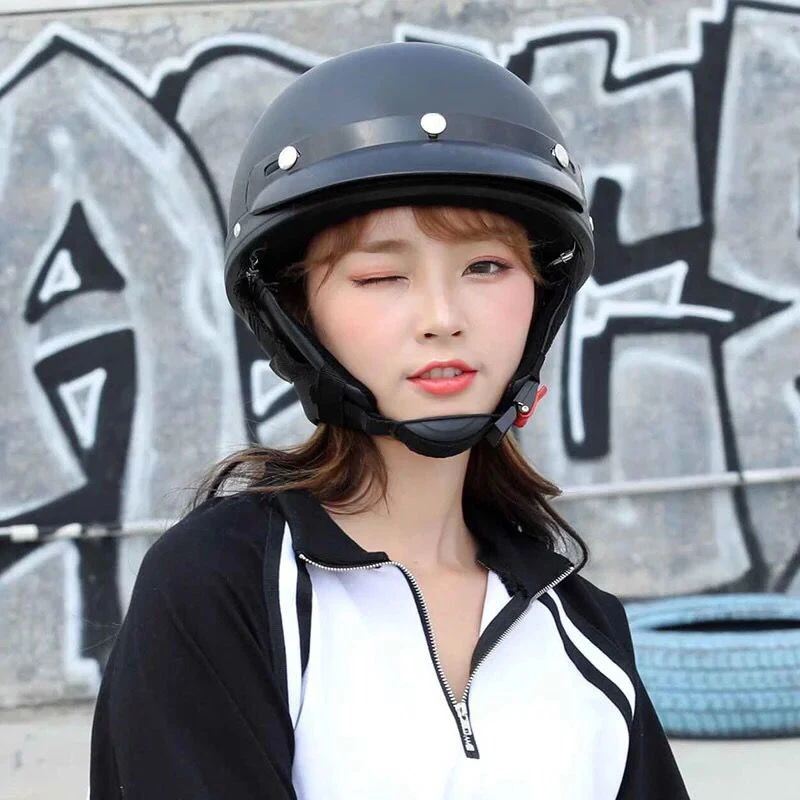 

Harley Adult Helmets Motorcycle Retro Bicycle Helmet Open Face Electric Goggles Visor for Scooter Cycling Touring Vintage