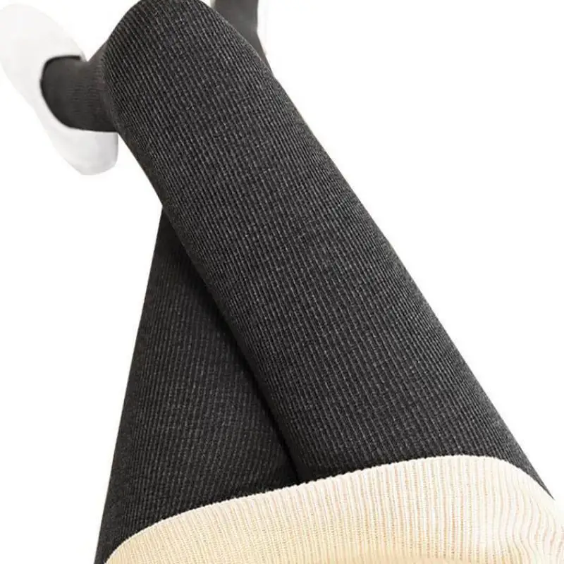 Зимние теплые бархатные леггинсы для женщин плотные плюшевые хлопковые с