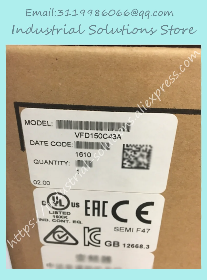 Инвертор серии C трехфазный инвертор VFD075C43A VFD110C43A VFD150C43A новый оригинальный |