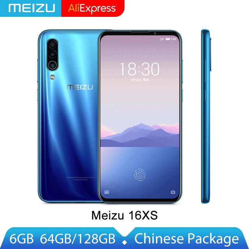 Meizu 16XS 16 XS 6 ГБ 64 128 восьмиядерный смартфон Snapdragon 675 2 дюймов 48 МП тройная камера AI