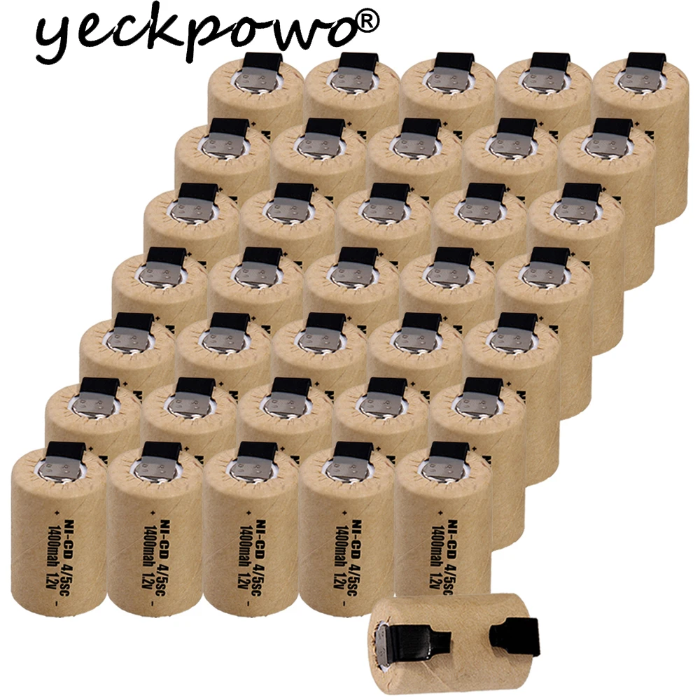 Реальная емкость 4/5SC батареи 1.2В SUBC перезаряжаемые высокой Слива 1400mah с