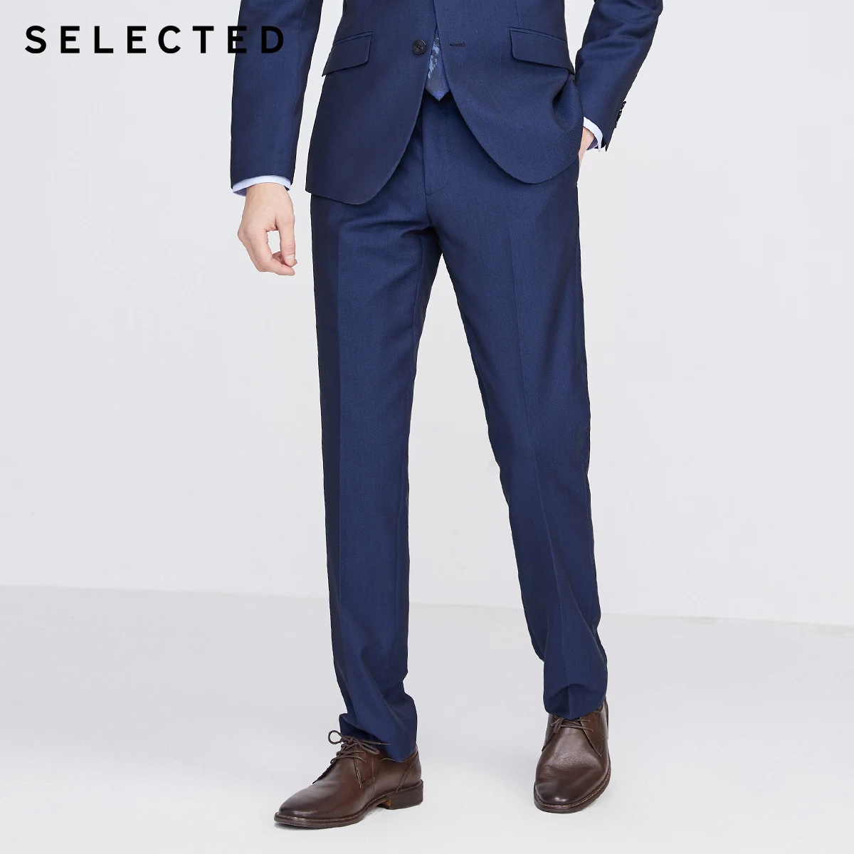 

SELECTED Men's Regular Fit Pure Color Suit Pants S|42016A505