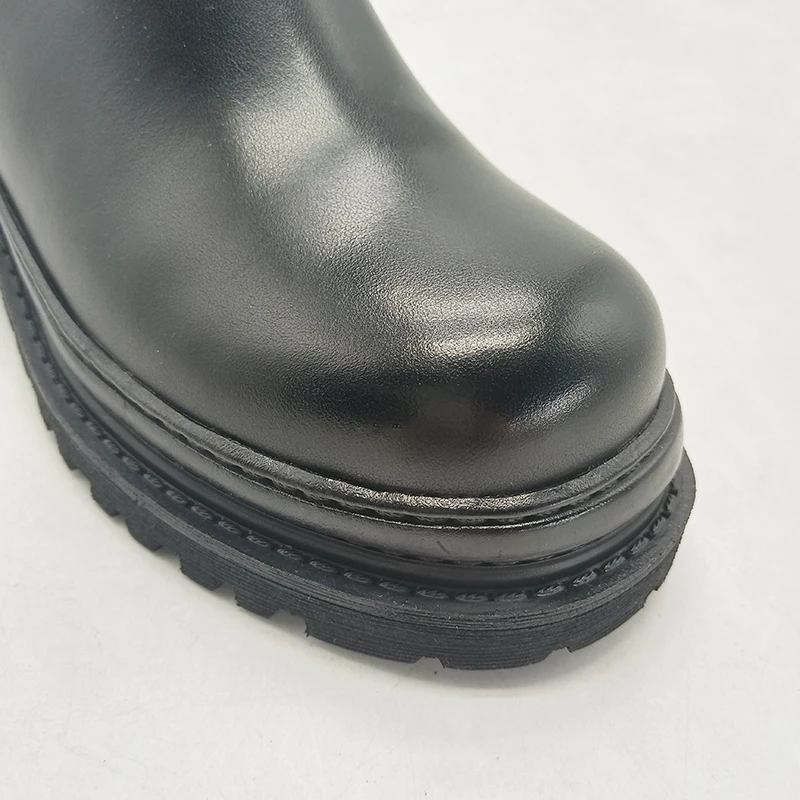 

Women Ankle Boots Real Leather Ins Fashion Platform Shoes Woman 2021 Winter Warm Short Boot Lady Footwear Size 34-39