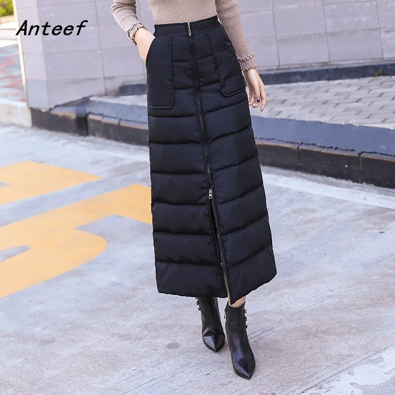 Женская длинная юбка с завышенной талией Повседневная Свободная винтажная из