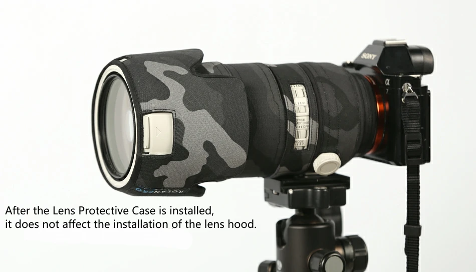 Линзы ROLANPRO камуфляжное пальто дождевик для Sony FE 70 200 мм f/2 8 GM OSS защитный чехол