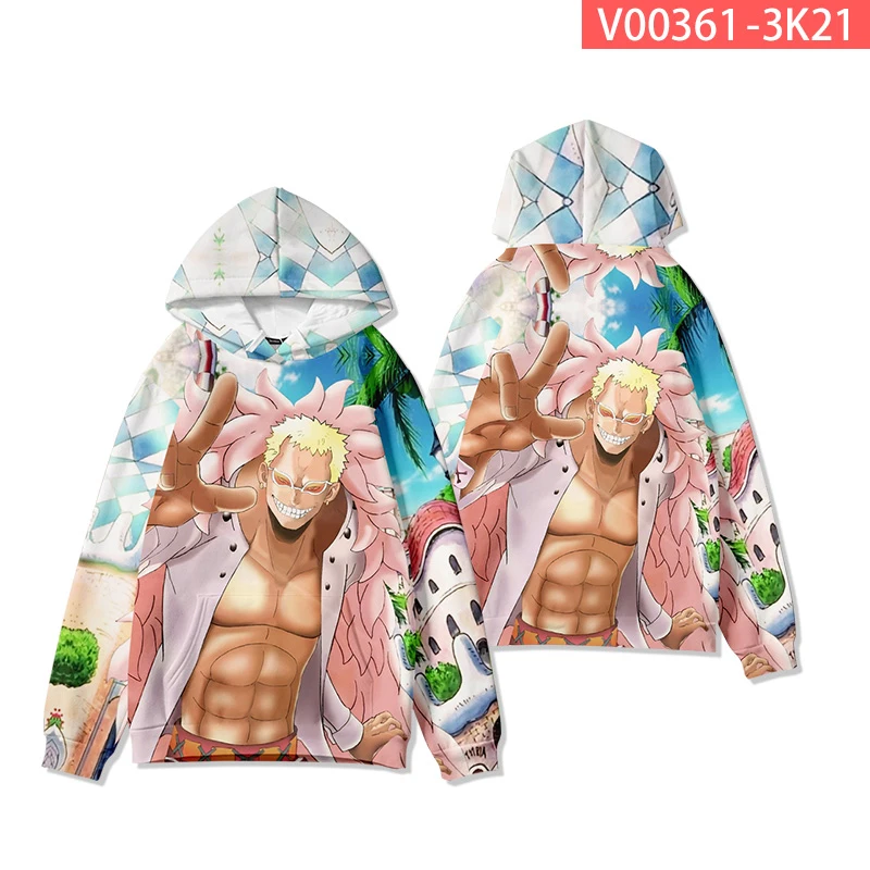 

One Piece Hoodie 3D Tracksuit Children's Hoodies Long Sleeve Harajuku Streetwear Japanese Anime Girls Boys Clothes Kids Size