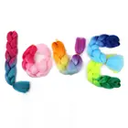 24 дюйма, Джамбо Омбре, плетеные волосы, предварительно растянутые для коробки, закрученные косы, оптовая продажа, синтетические волосы кроше для наращивания косичек