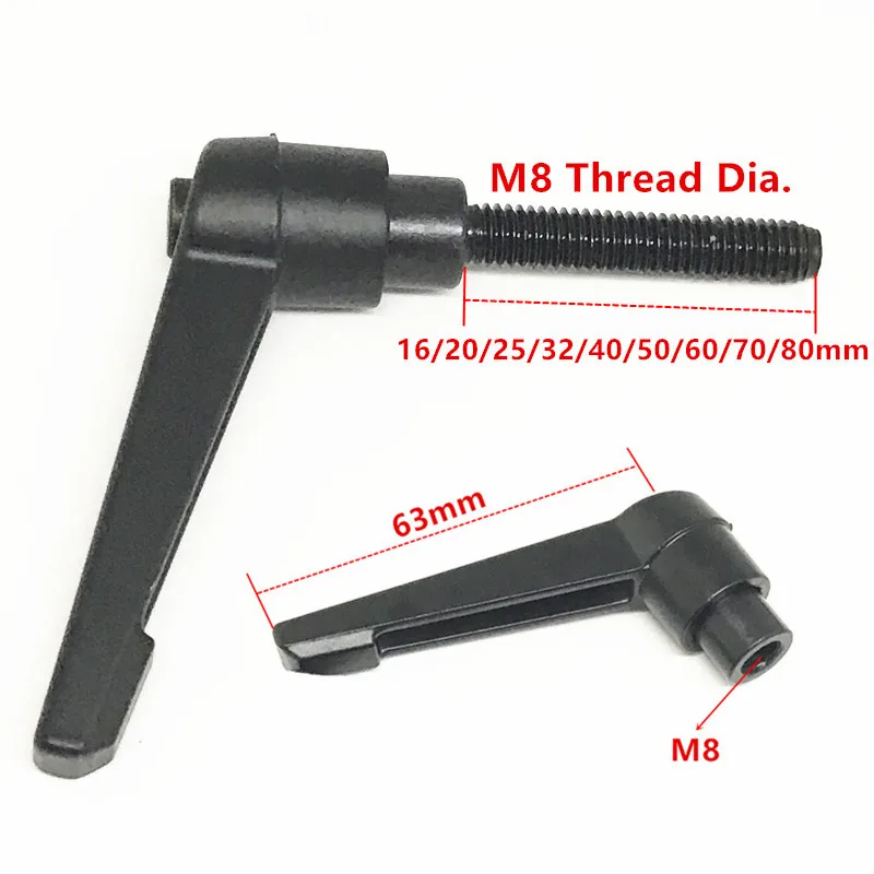 M8 16 мм до 80 резьба регулируемая ручка регулируемые зажимные Ручки Рычаг камера
