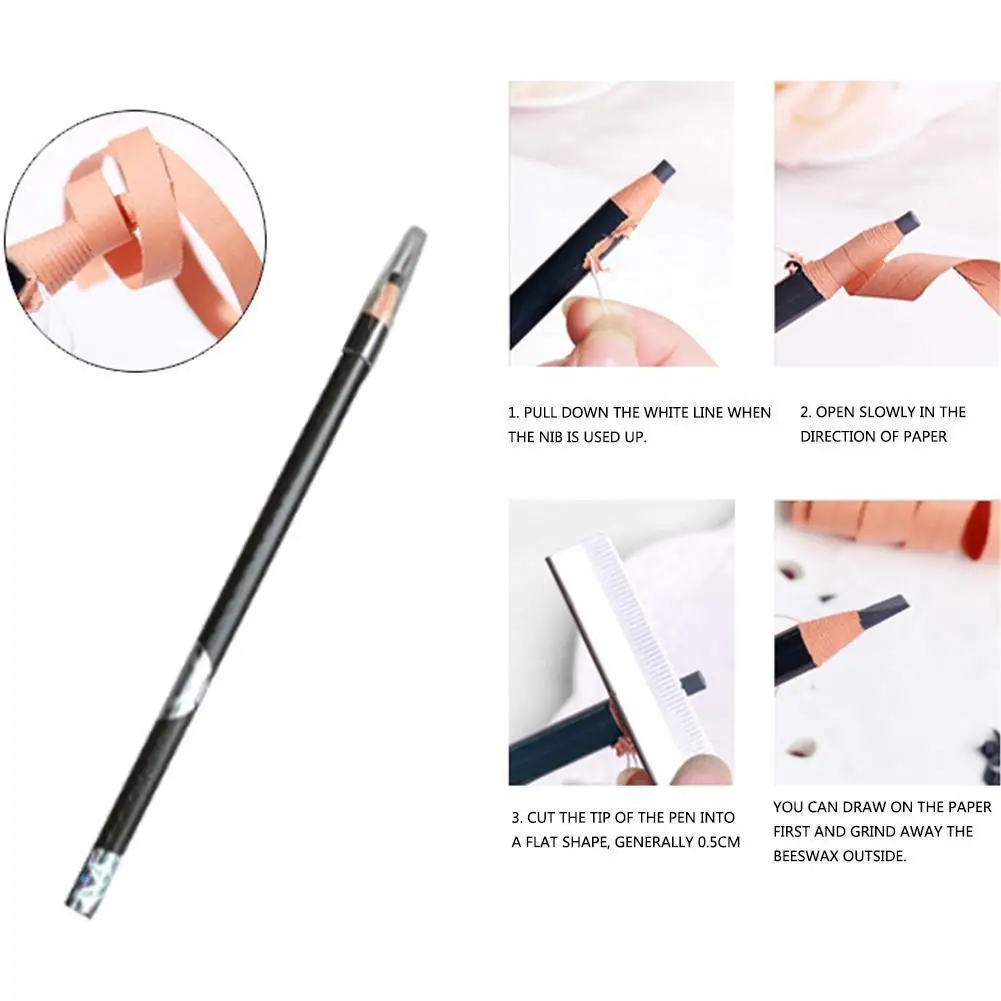 

5 Colors Pull Line Color Eyebrow Pencil Waterproof Line Eye Long Eye Mak Color To Natural Pencil Pull Lasting Easy Eyebrow W4N2