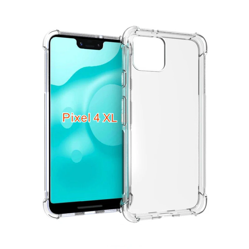 For Google Pixel 2 3 4 3a XL Case Cover Shockproof Transparent Clear Silicone Soft Protective Housing Shell |