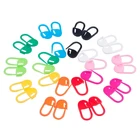 100 шт. разноцветные пластиковые спицы для вязания, маркеры для вязания, инструменты для вязания, игольчатые скрепки