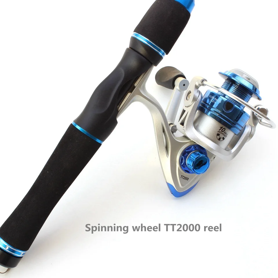 Портативное 165 см карбоновое спиннинговое удилище и спиннинговая катушка