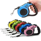 3 м5 м поводок для собак поводок для прогулок с нескользящей ручкой прочная нейлоновая лента для одной руки Блокировка одной кнопкой товары для домашних животных