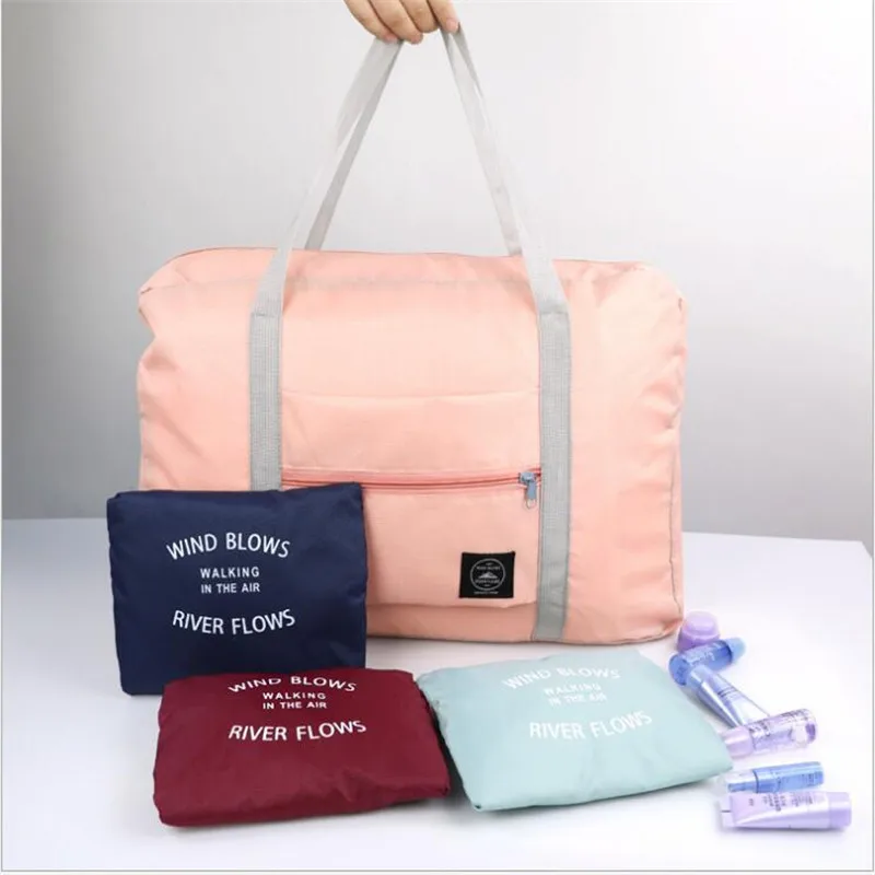 New Folding Travel Bag Large Capacity Waterproof Pouch Tote Carry On Luggage Portable Suitcases Unisex Duffel Organizer Handbags