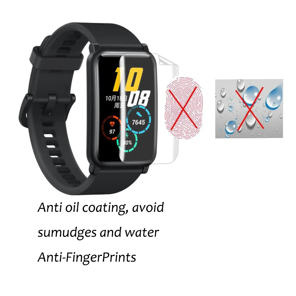 3 шт нетонкая Гидрогелевая пленка или Huawei Honor Watch ES/Fit Смарт-часы полная защита