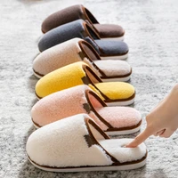 women home slippers winter cotton warm comfortable soft slippers men indoor bedroom non slip unisex slippers 2021 new