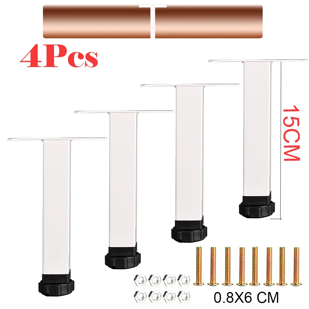 4 шт регулируемая кровать квадратная рамка из труб кронштейн ступни ноги для