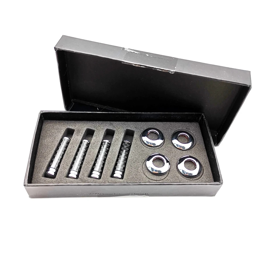 

4Pcs/lot Universal Carbon Fiber Car Interior Dash Door Lock Handles Knob Pins