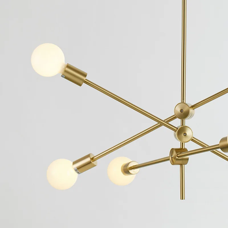 Lámpara colgante de Metal Estilo nórdico para el hogar, accesorio de iluminación para el hogar, estilo moderno, Sputnik