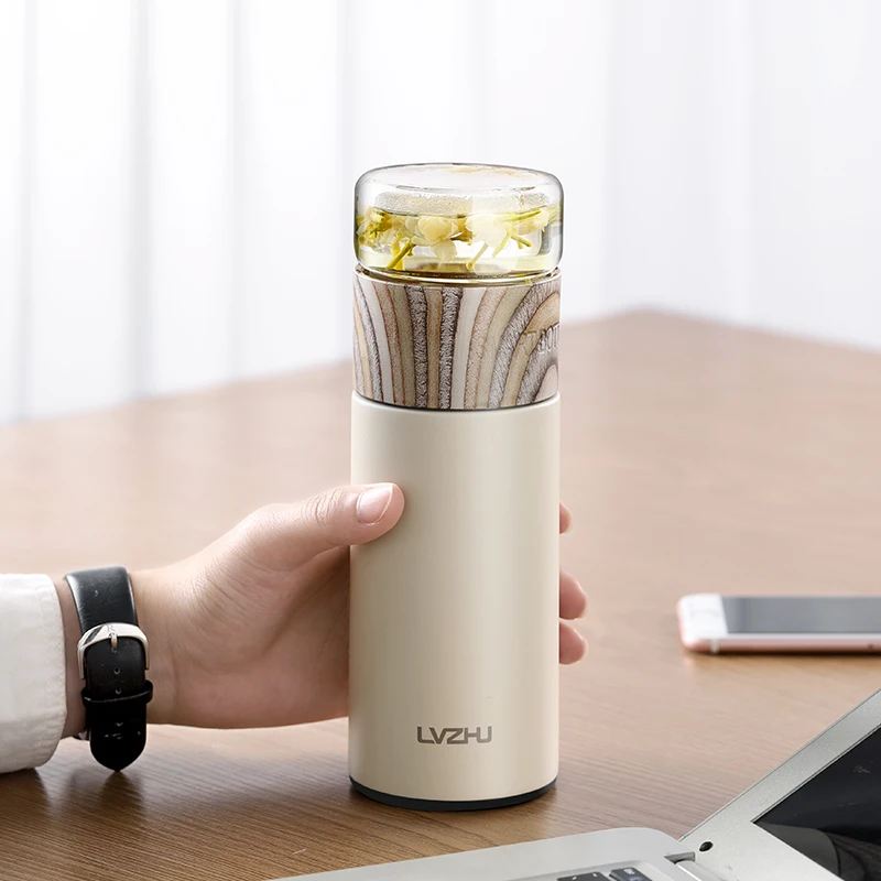 Термос из нержавеющей стали термос для разделения чая и воды кружка влюбленных