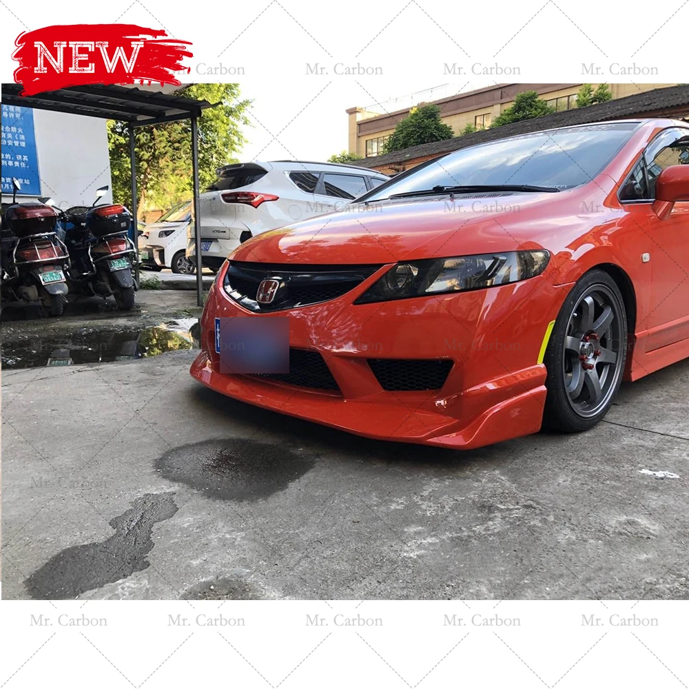Передняя губа из стекловолокна для CIVIC FD2 JS RACING комплект обрезки губ тюнинговая
