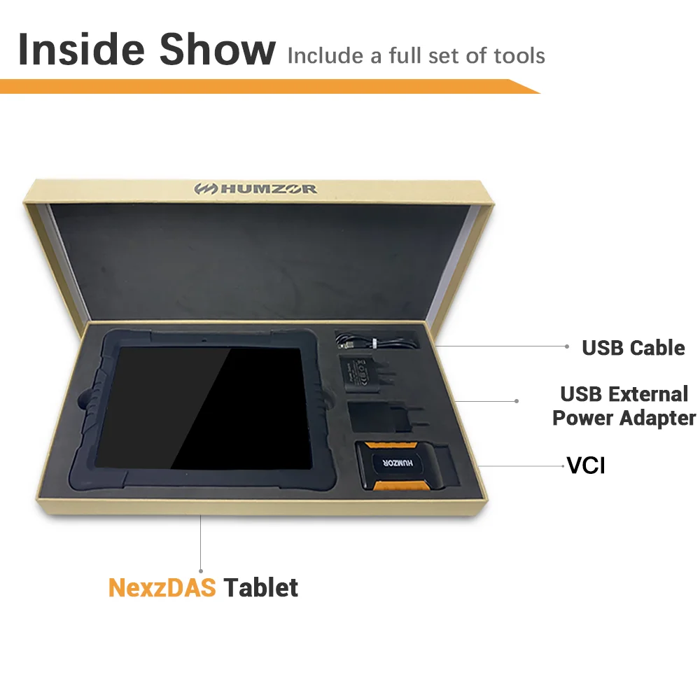 

HUMZOR ND566 Heavy Duty Truck Diagnostic Scanner Engine ABS Airbag DPF Odometer Adjustment Full System Diesel OBD Diagnostic