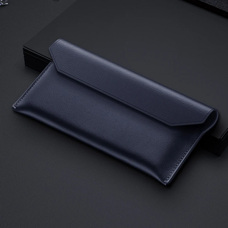 

Cowhide Sleeve For Samsung Galaxy Fold 2 5G Case Folding Genuine Leather Wallet Pouch bag For Samsung W20 5G W2020 F9000 Cover