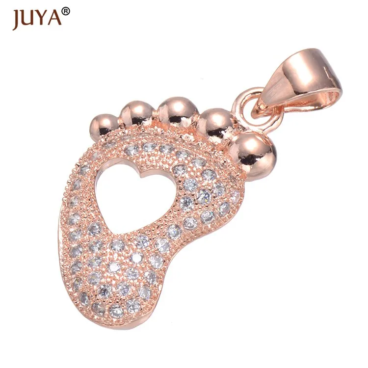 rose gold Juya 8 стилей модный Слон/замок и ключ/детская ножка/лук/Кот/клубника/доллар-кошелек/Подвески в виде рыбьей кости для изготовления ювелирных изделий - Окраска металла: rose gold