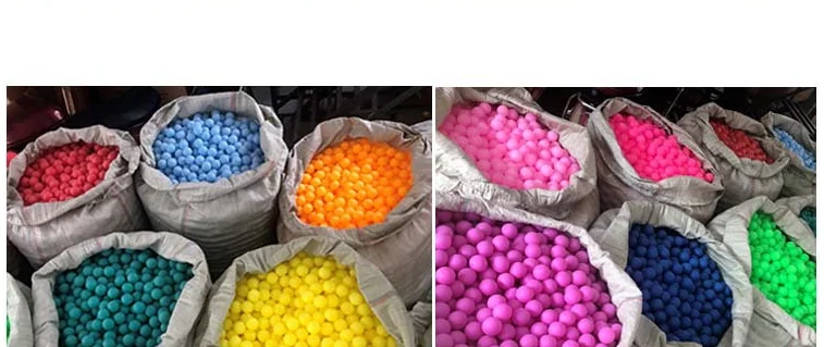 Бесшовный матовый цветной пластиковый мяч для тестирования воды 4