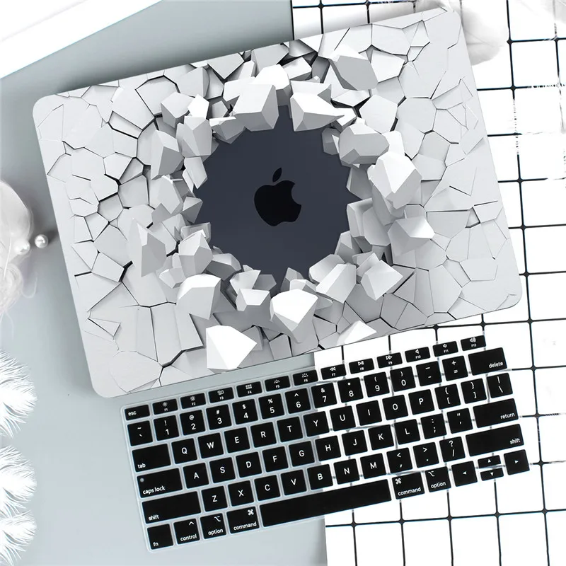 M493 Мраморный чехол для Macbook Air Pro retina 11 12 13,3 Mac Book 13 15 Touch Bar/Touch ID A1932 A2159+ чехол для клавиатуры - Цвет: M493