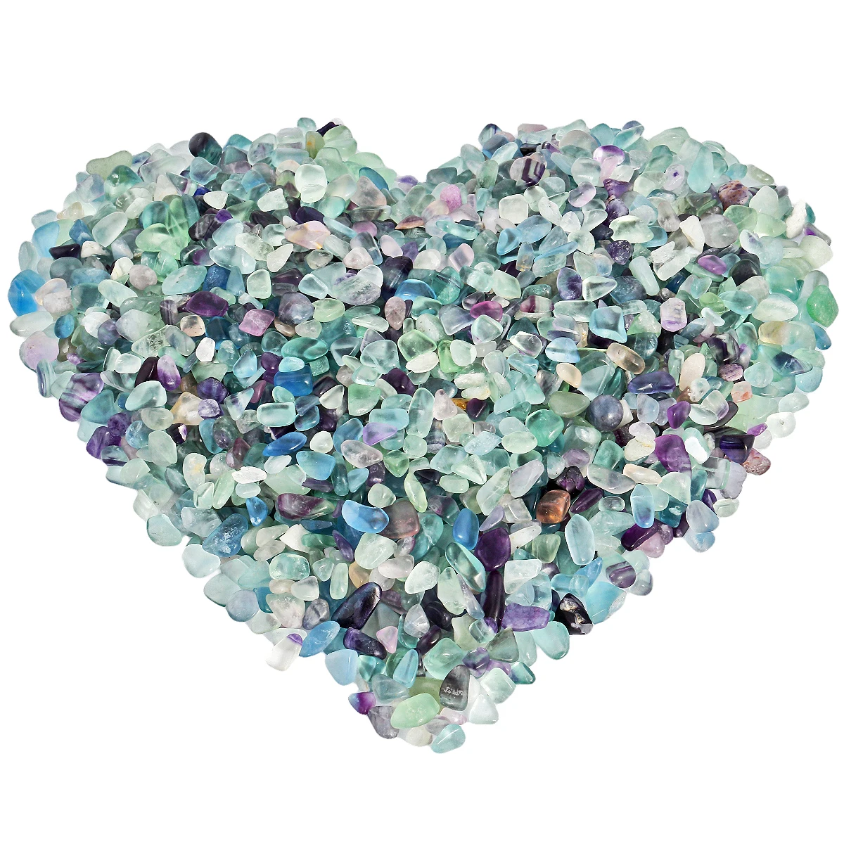 5-7mm 460g Natural Fluorite Tumbled Stone Chips Crushed Pieces Irregular Stones Beads Jewelry Accessory For Making Decoration