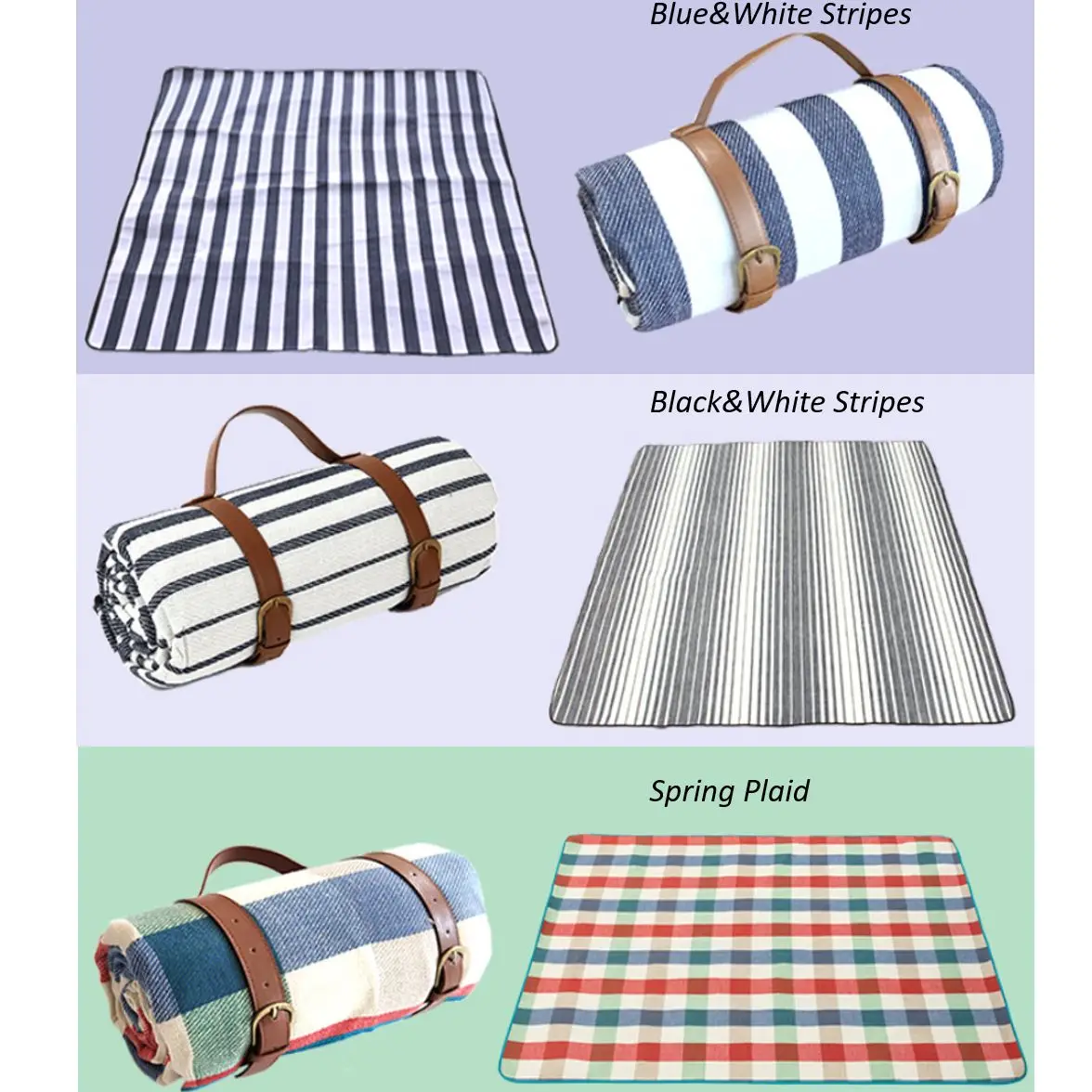 

20m Outdoor Thicken Plaid Picnic Mat Foldable Sleeping Pad Waterproof Moisture Proof Pad Breathable Camping Travel Beach Blanke